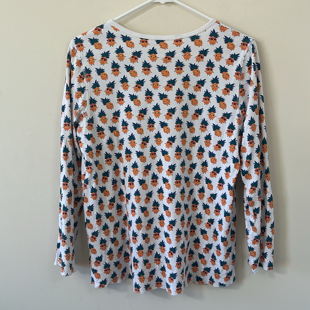 Roller Rabbit Pina & Colada Pajama Long Sleeve Shirt Limited Edition Size M - Picture 7 of 8